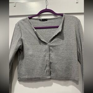 Zara button long sleeve top NEVER WORN